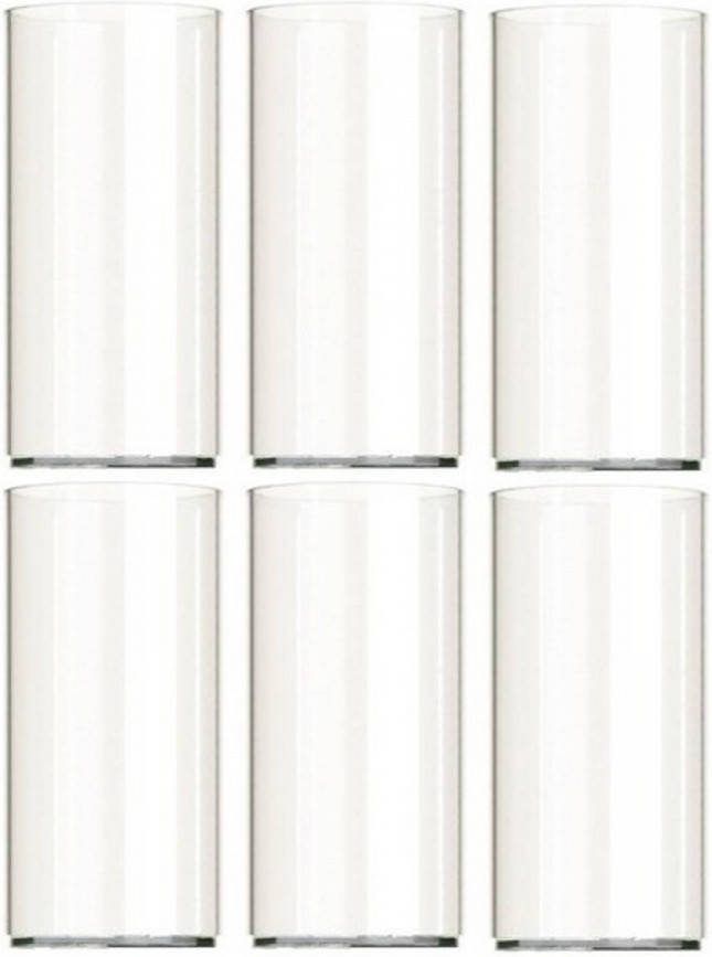 Merkloos 6x Longdrink Glazen Van Kunststof 250 Ml Longdrinkglazen
