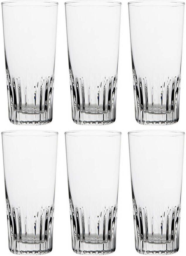 Merkloos 6x Stuks Vaasjes Bierglazen 330 Ml Bierglazen