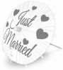 Feestbazaar XL parasol prikkers Just Married online kopen