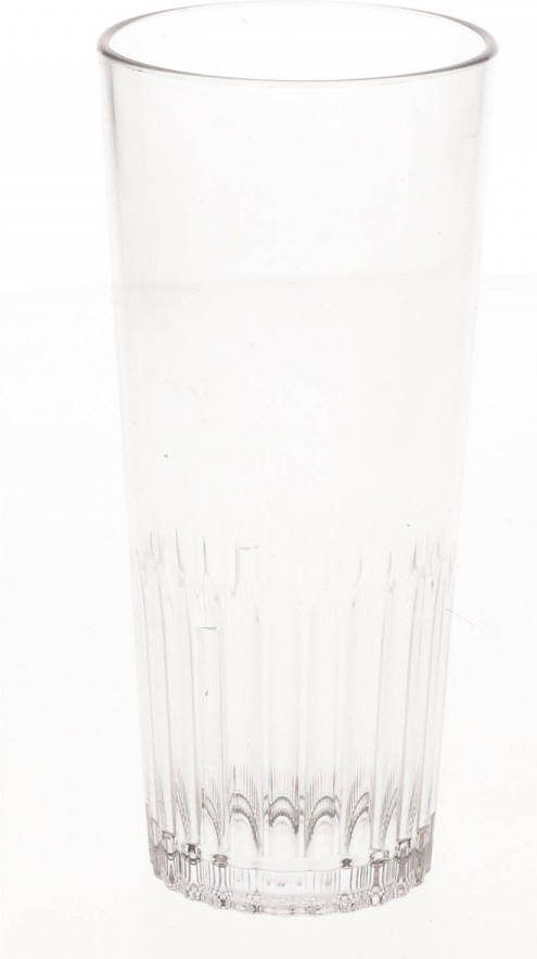 Merkloos Onbreekbaar Bierglas Ribbel Transparant Kunststof 30 Cl/300 Ml Bierglazen