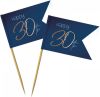 Feestbazaar Prikkers 30 Jaar Elegant True Blue(36st ) online kopen