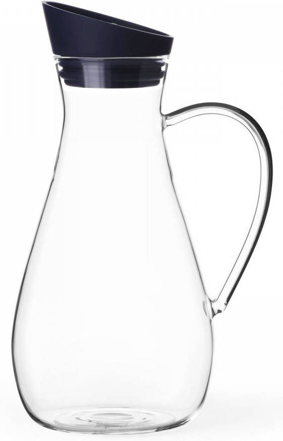 Vepa Bins Viva Karaf Infusion 1, 5 Liter Glas Transparant/donkerblauw