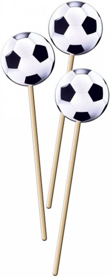 Merkloos Voetbal Cocktailprikkers 8 Stuks
