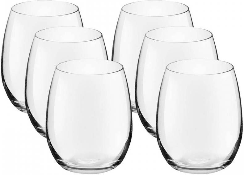 Royal Leerdam 12x Drinkglazen/waterglazen Transparant 390 Ml Bouquet Drinkglazen