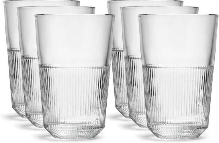 Royal Leerdam 12x Longdrinkglazen Transparant 360 Ml Rayo Longdrinkglazen