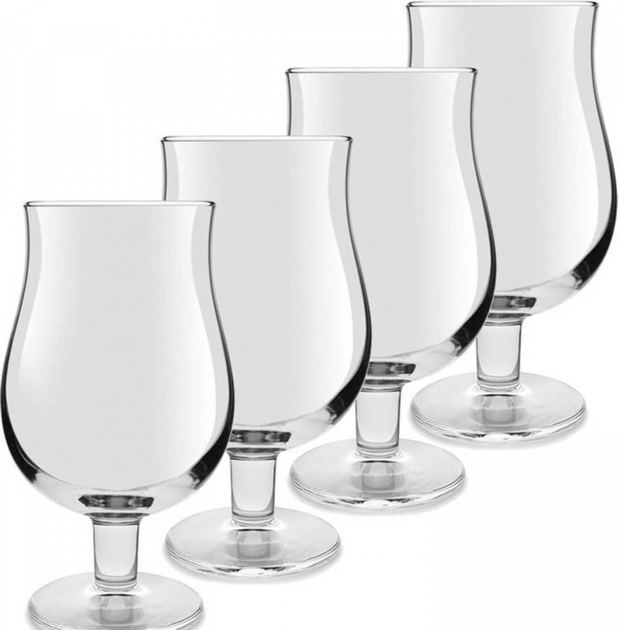 Royal Leerdam 12x Speciaal Bierglazen/tulpglazen Transparant 400 Ml Mainz Bierglazen