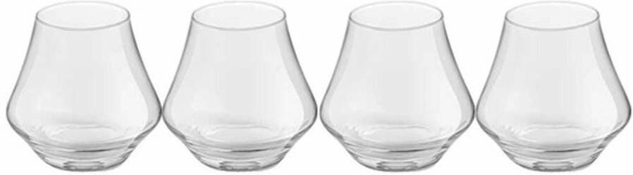 Royal Leerdam 4x Drinkglazen/waterglazen Transparant 220 Ml Artisan Drinkglazen
