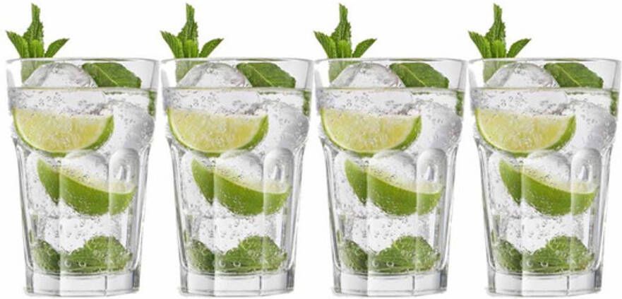 Royal Leerdam 4x Drinkglazen/waterglazen Transparant 440 Ml Oban Drinkglazen