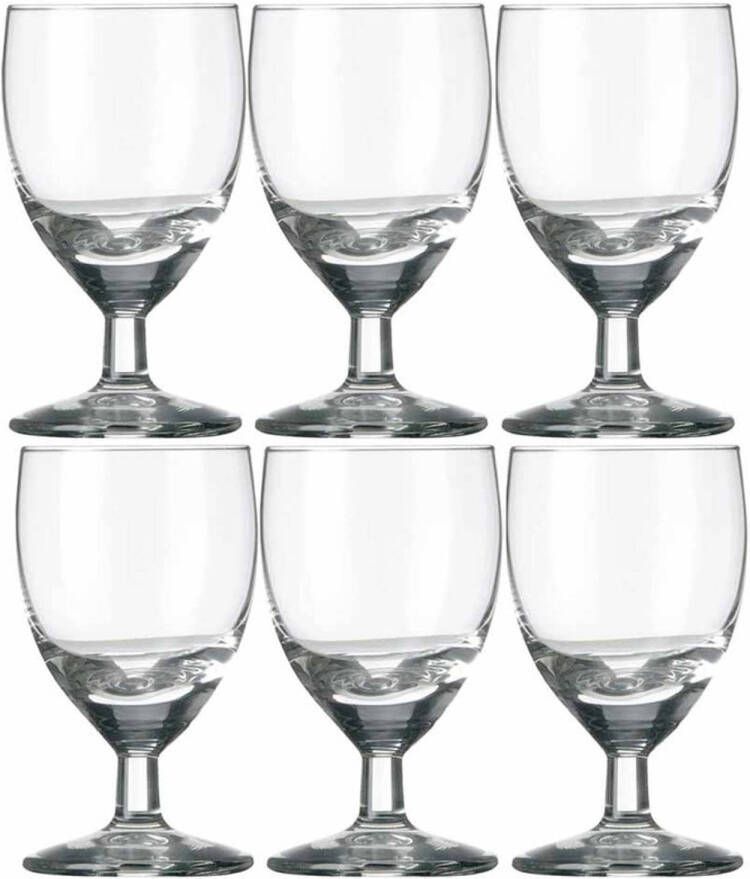 Royal Leerdam 6x Likeur/borrelglazen Transparant 60 Ml Gilde Serie 6 Cl