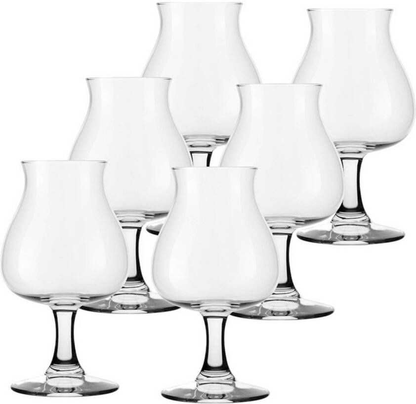 Royal Leerdam 6x Speciaal Bierglazen/tulpglazen Transparant 410 Ml Mainz Bierglazen