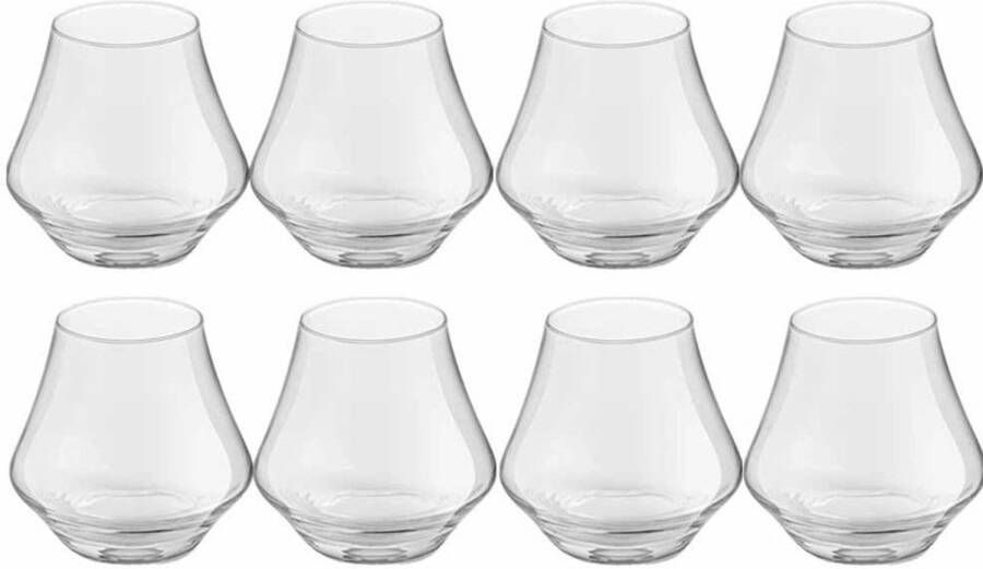 Royal Leerdam 8x Drinkglazen/waterglazen Transparant 220 Ml Artisan Drinkglazen