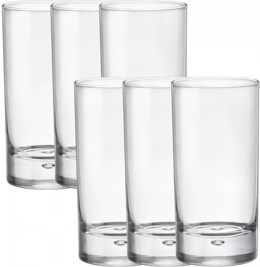 Bormioli Rocco 6x Stuks Transparante Drinkglazen 375 Ml Van Glas Drinkglazen