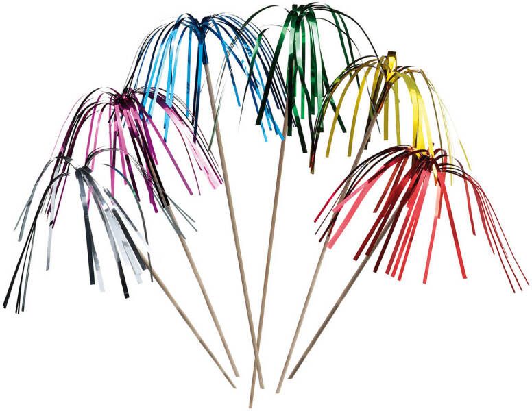 Shoppartners Tib Cocktailprikkers Palmboom 9 Cm Hout/Folie 25 Stuks