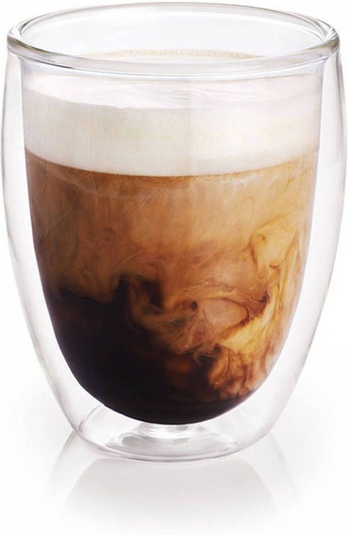 Trendoz Dubbelwandige Koffiekopje/theeglas 300 Ml Koffie En Theeglazen