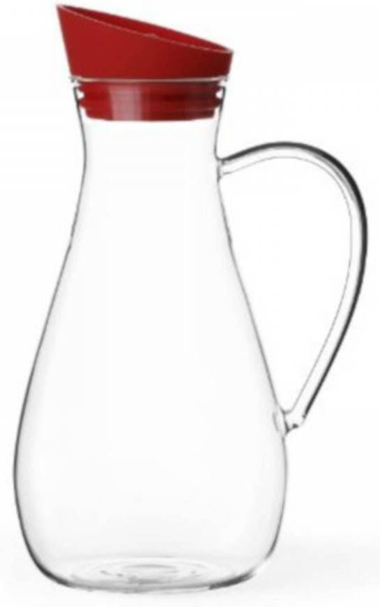 Viva Scandinavia Viva Karaf Infusion 1, 5 Liter Glas 11 X 25 Cm Transparant/rood