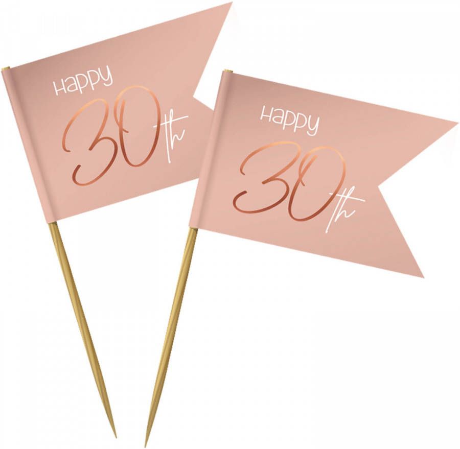 Yourstockshop Prikkers Elegant Lush Blush 30 Jaar 36 Stuks