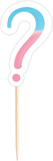 Amscan Prikkers Genderreveal 8, 8 Cm Hout Roze/blauw 24 Stuks