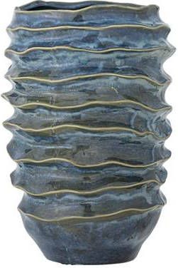 Bloomingville Arturo Vaas Blauw Steen