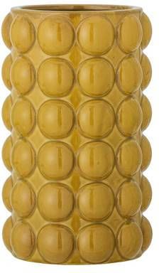 Bloomingville Deia Vaas Geel Steen