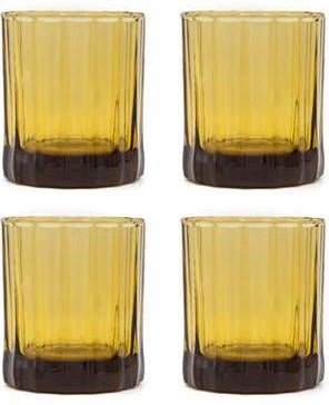 Brût Homeware , Set van 4 Tumbler 25 CL, amber