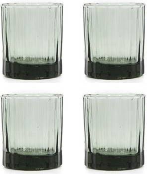 Brût Homeware , Set van 4 Tumbler 25 CL, smokey green