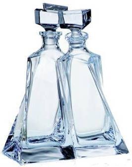 Crystalite Lover Set van 2 Whisky of Likeur karaffen