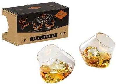 Gentlemen's Hardware Retro Rocking Whisky Glazen Set van 2