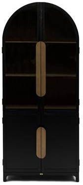 Rivièra Maison Buffetkast 'Adrienne' Eikenhout en Glas, 230 x 100cm