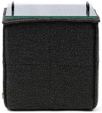 Rivièra Maison Poef/Bijzettafel 'Olivia' Bouclé, kleur Beluga