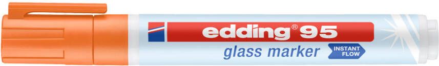Edding Benelux B.V. Edding glasmarkers Oranje Ronde punt 1, 5 3 mm Per stuk