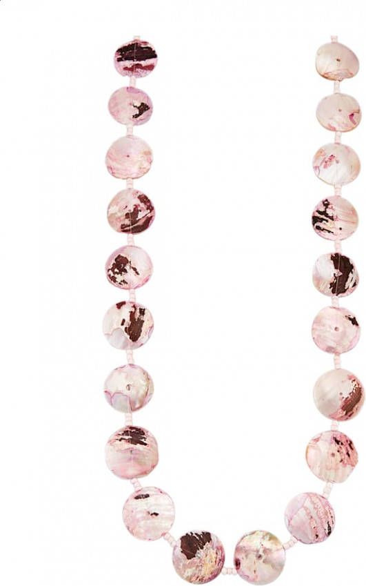 KLiNGEL Ketting van schelpen Roze