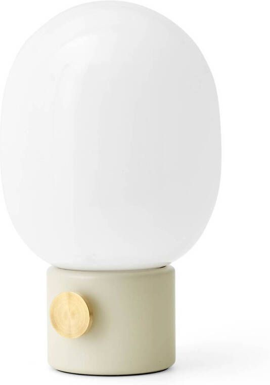 Menu JWDA tafellamp van staal, albast