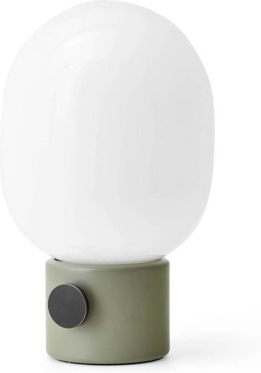 Menu JWDA tafellamp van staal, ammoniet grijs