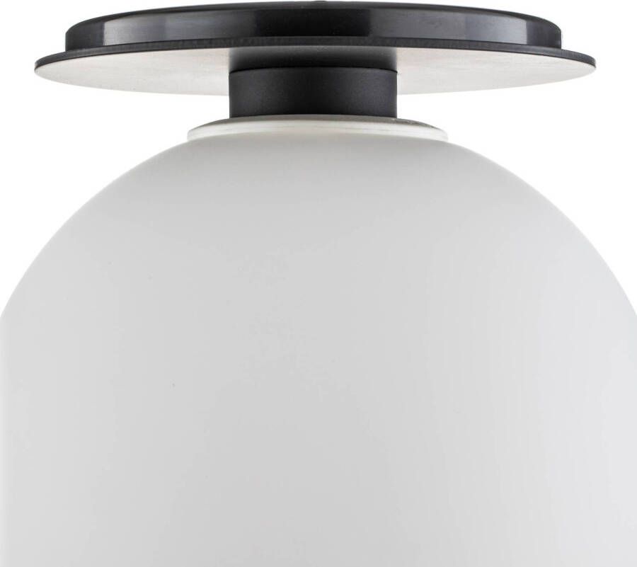 Menu TR Bulb LED plafondlamp zwart/opaal mat
