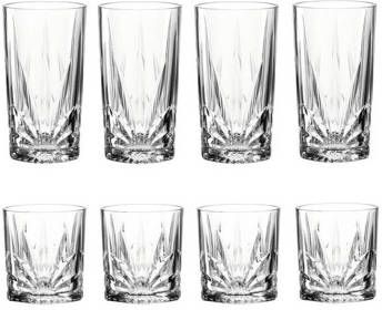 Leonardo Capri 4 x Tumbler 330ml 4 x Longdrinkglas 530ml, 8 delig