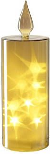 Leonardo Stella Kaarslamp met ledverlichting goud 27 cm