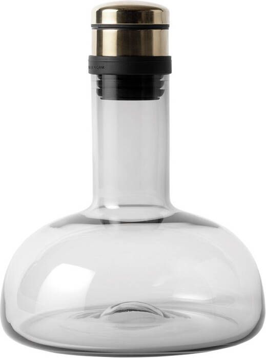 Menu Wine Breather Decanteer Karaf Smoke/Messing