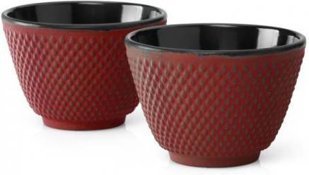 Bredemeijer Xilin Theekopjes 2 delig Rood