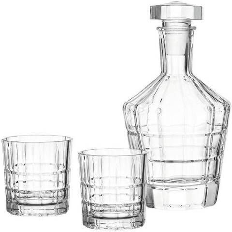 Leonardo Spiritii Decanteerset, 2 whiskey glazen en decanteerkaraf