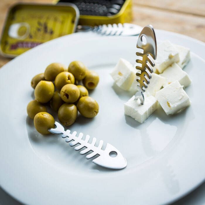 Balvi Koken & Tafelen Snack Fork Sardines 6x Geel