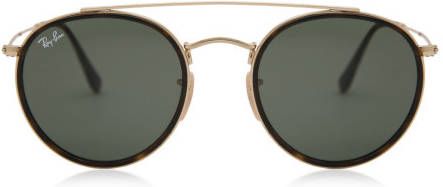 Ray-Ban Ronde dubbele brug gepolariseerd Ray Ban, Geel, Dames