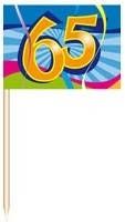Feestbazaar Coctailprikkers 65 jr.(50 st )