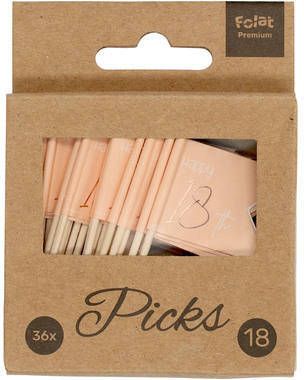 Merkloos Prikkers Elegant Lush Blush 18 Jaar 36 Stuks