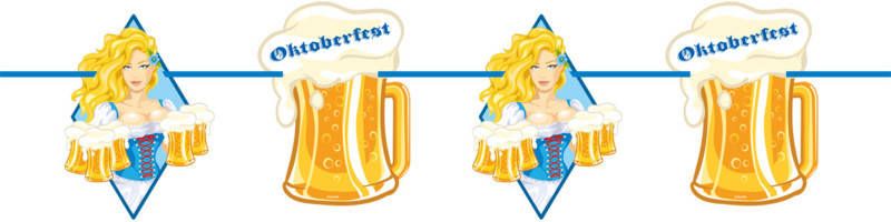 Shoppartners Oktoberfest Bierpullen Slinger 10 Meter