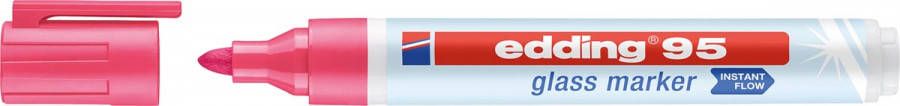 Edding e 95 glasmarker, roze