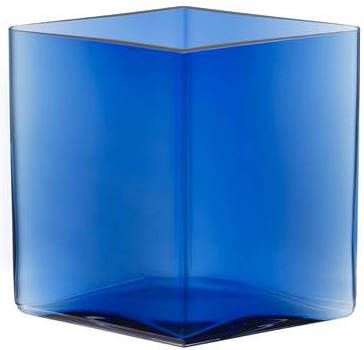 Iittala Ruutu Vaas 20, 5 x 18 cm Ultramarine Blue
