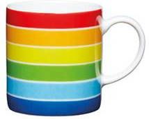 KitchenCraft Set Van 6 Espresso Kopje Regenboog 80ml