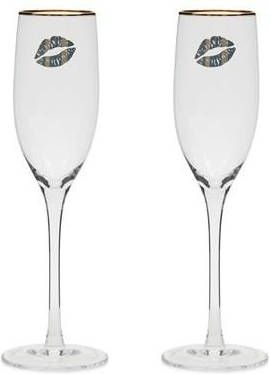 Riviera Maison champagneglas Kissed from RM(set van 2 )