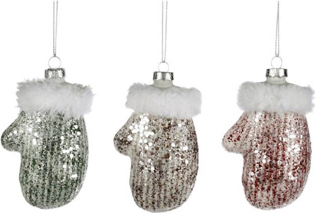 KLiNGEL Set van 3 kersthangers Multicolor