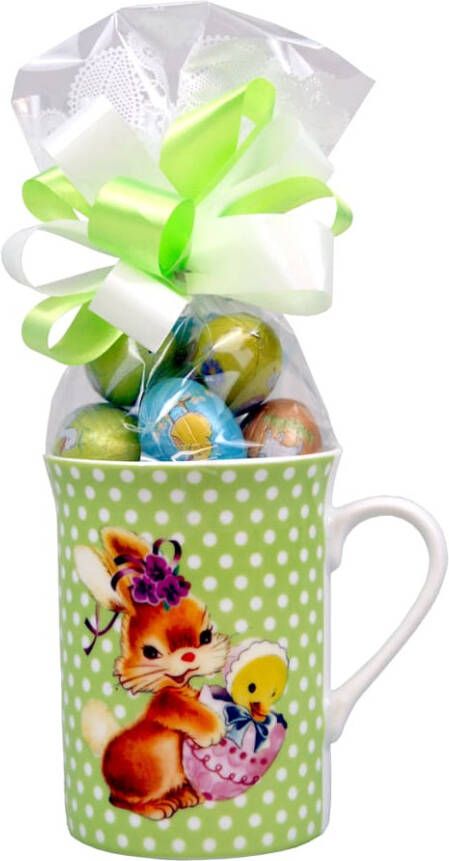 KLiNGEL Set van 2 koffiemokken Paashaas Zonder kleur